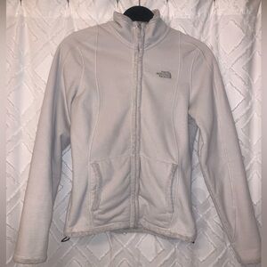 North Face Women’s Zip-Up Fleece, Size Small, Off-White